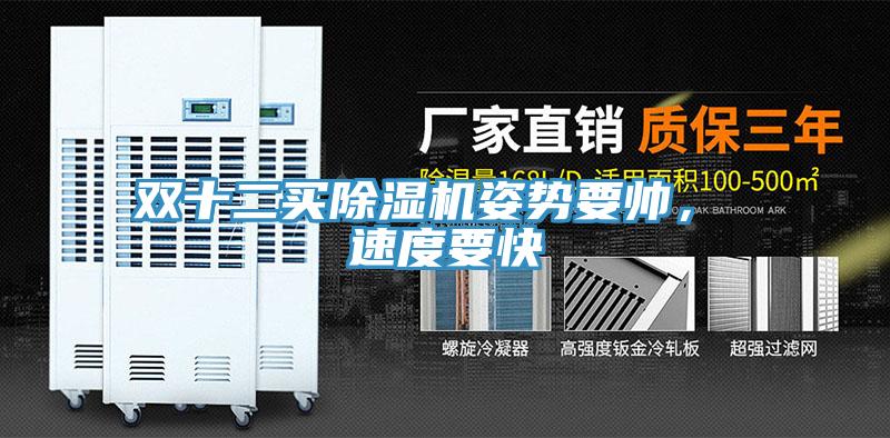 雙十二買除濕機(jī)姿勢(shì)要帥， 速度要快