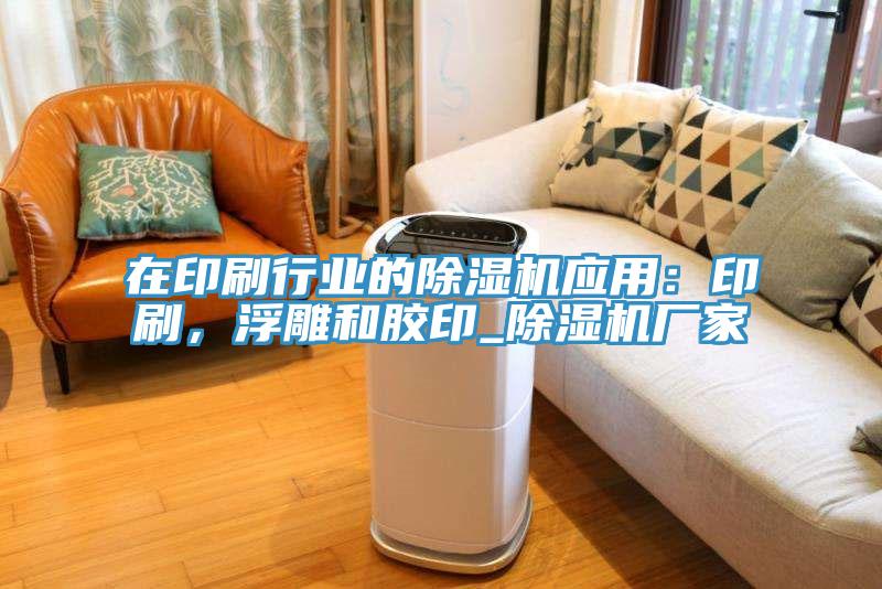 在印刷行業(yè)的除濕機(jī)應(yīng)用：印刷，浮雕和膠印_除濕機(jī)廠家