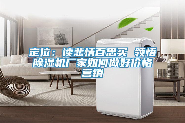 定位：讀悲情百思買 領(lǐng)悟除濕機廠家如何做好價格營銷