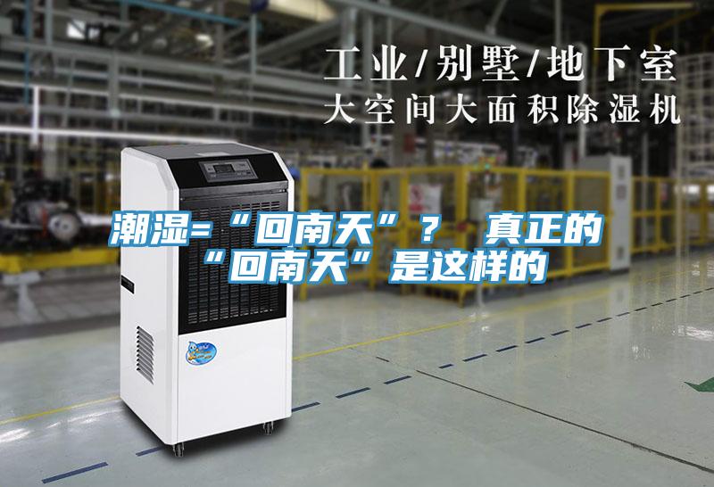 潮濕=“回南天”？ 真正的“回南天”是這樣的