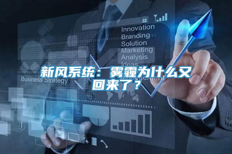 新風(fēng)系統(tǒng)：霧霾為什么又回來了？