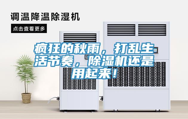 瘋狂的秋雨，打亂生活節(jié)奏，除濕機還是用起來！
