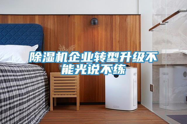除濕機企業(yè)轉(zhuǎn)型升級不能光說不練