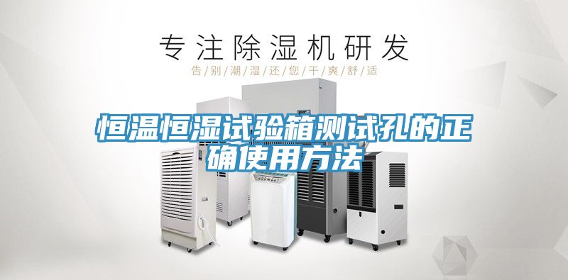 恒溫恒濕試驗(yàn)箱測(cè)試孔的正確使用方法