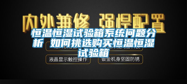 恒溫恒濕試驗(yàn)箱系統(tǒng)問(wèn)題分析 如何挑選購(gòu)買恒溫恒濕試驗(yàn)箱