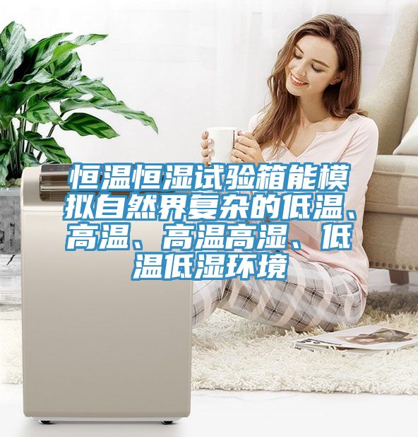 恒溫恒濕試驗箱能模擬自然界復(fù)雜的低溫、高溫、高溫高濕、低溫低濕環(huán)境