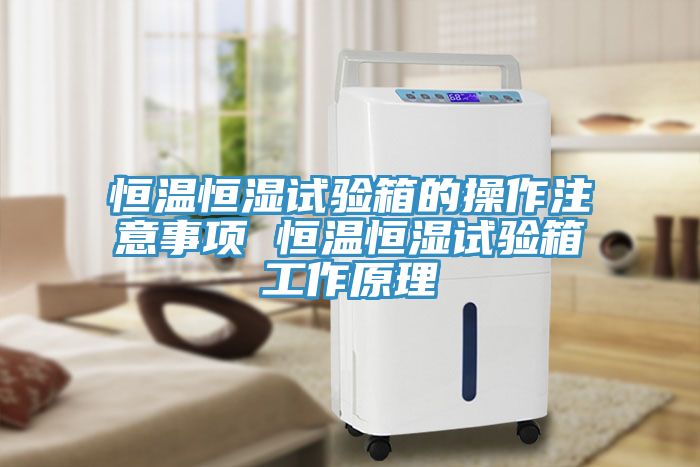恒溫恒濕試驗(yàn)箱的操作注意事項(xiàng) 恒溫恒濕試驗(yàn)箱工作原理