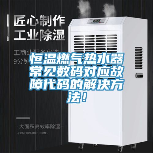 恒溫燃?xì)鉄崴鞒Ｒ姅?shù)碼對應(yīng)故障代碼的解決方法！