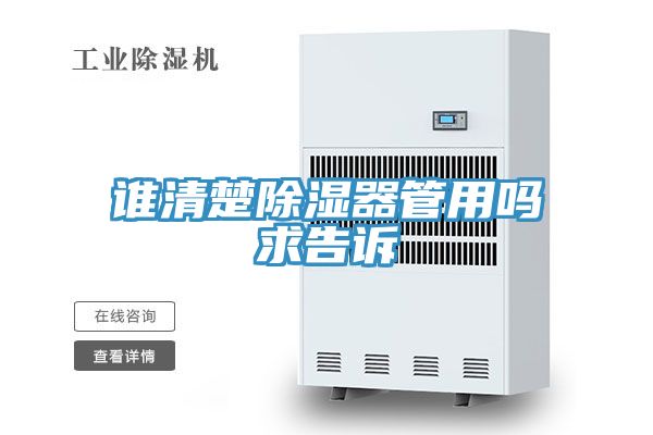 誰(shuí)清楚除濕器管用嗎求告訴