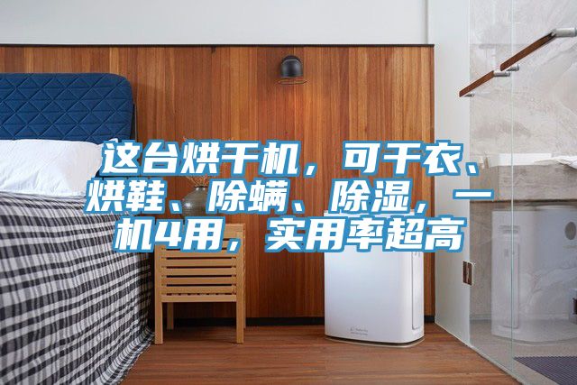 這臺烘干機，可干衣、烘鞋、除螨、除濕，一機4用，實用率超高
