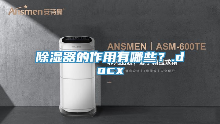 除濕器的作用有哪些？.docx