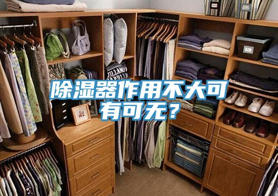 除濕器作用不大可有可無？
