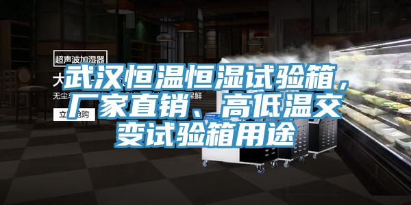 武漢恒溫恒濕試驗(yàn)箱，廠家直銷、高低溫交變試驗(yàn)箱用途