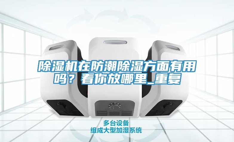 除濕機在防潮除濕方面有用嗎？看你放哪里_重復