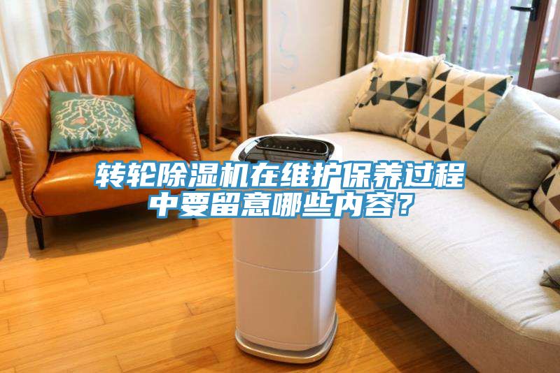 轉(zhuǎn)輪除濕機在維護保養(yǎng)過程中要留意哪些內(nèi)容？