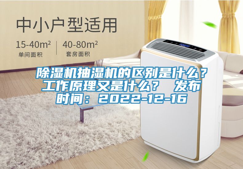 除濕機抽濕機的區(qū)別是什么？工作原理又是什么？ 發(fā)布時間：2022-12-16
