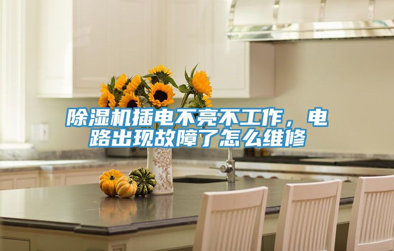 除濕機(jī)插電不亮不工作，電路出現(xiàn)故障了怎么維修